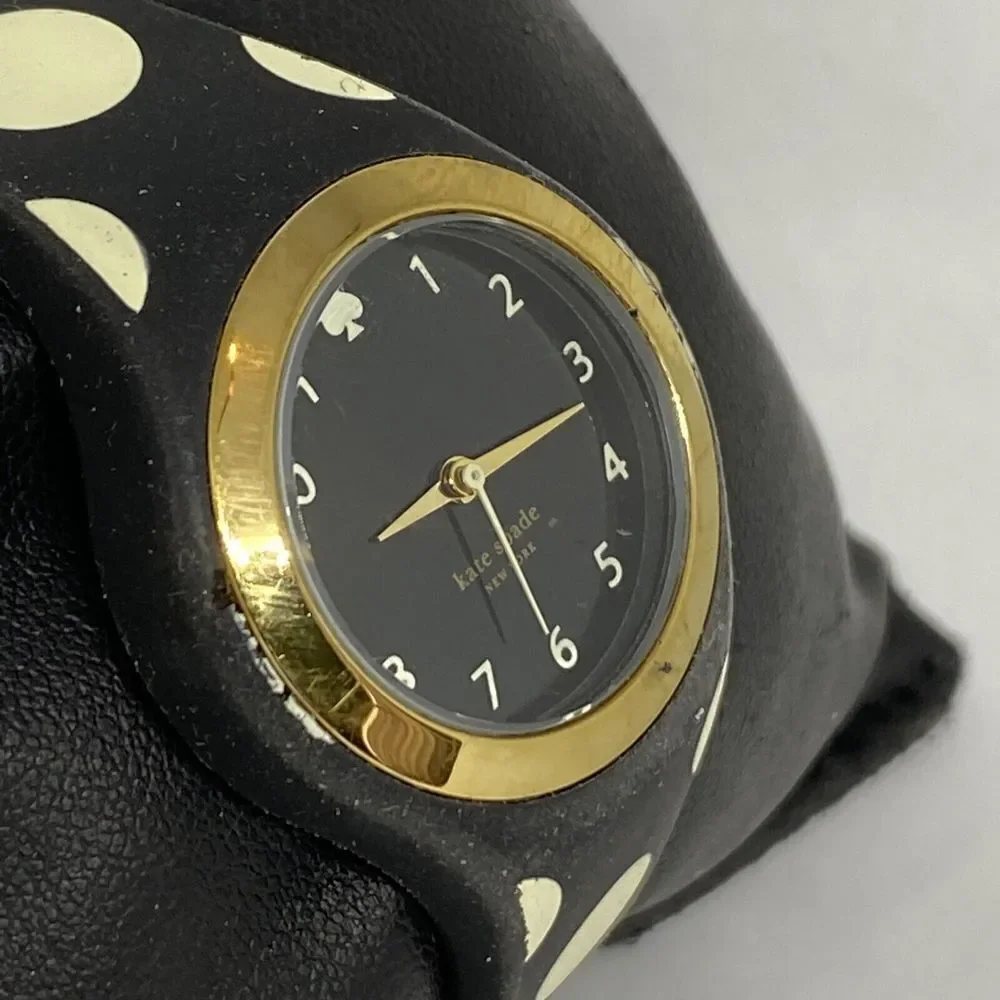 Kate Spade Rumsey 0610 Womens Black Plastic Analog Black Dial Quartz Watch XX590
